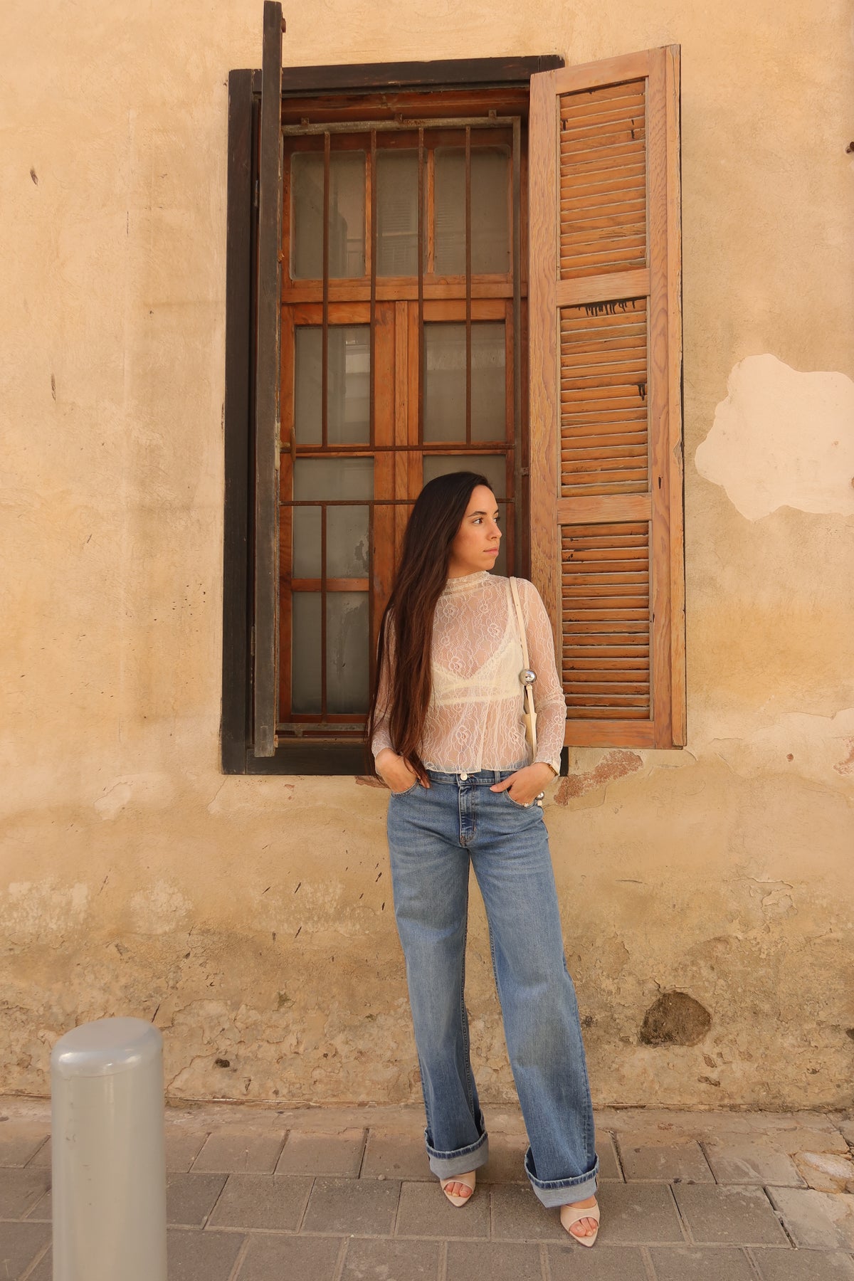de Perfect Straight Jeans Blue